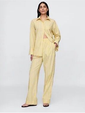 GAP Yellow Pinstripe Button-Down Shirt